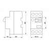 Motor circuit breaker 4-6,3A 2,2kW TGV2-10 Tracon