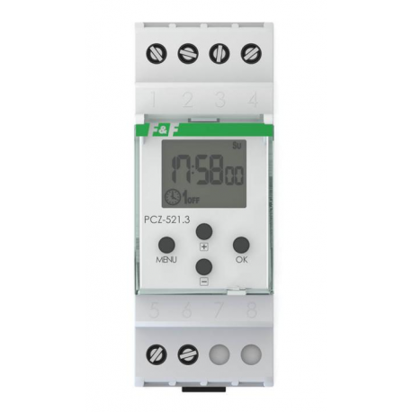 Digital timer with NFC 16A 24-264V PCZ-521 F&F