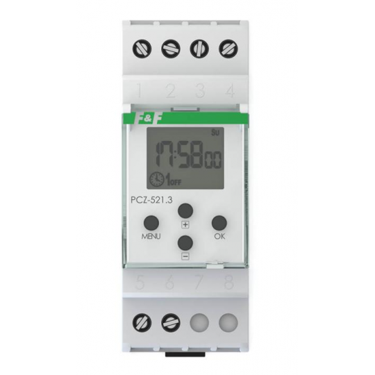Digital timer with NFC 16A 24-264V PCZ-521 F&amp;F