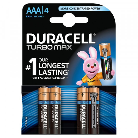 Baterie Duracell LR03 AAA MX2400 TURBO 4 sztuki DURACELL