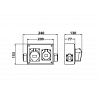 Rozdzielnica R-BOX VZ-19 32/5 16/5 2x230V 951-08 V