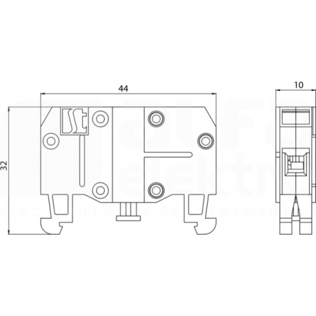 Auxiliary contact 1R front mount ST221-1 red SPAMEL
