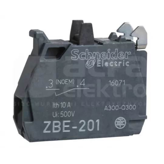 Styk pomocniczy 1Z montażowy czołowy ZBE101 zielony SCHNEIDER ELECTRIC