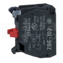 Auxiliary contact 1Z front mount ZBE102 red SCHNEIDER ELECTRIC