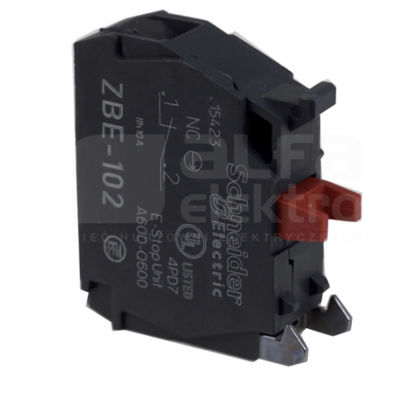 Styk pomocniczy 1Z montaż czołowy ZBE102 czerwony SCHNEIDER ELECTRIC