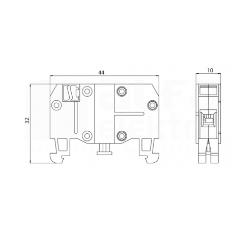 Auxiliary contact 1Z front mount ST2210-1 green SPAMEL