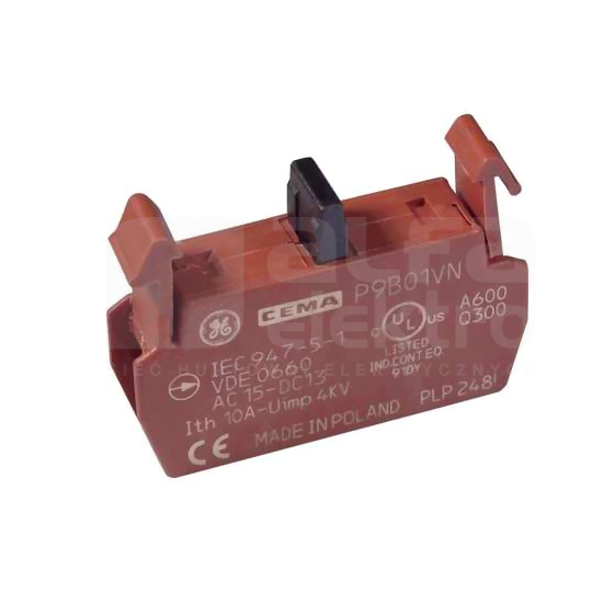 Auxiliary contact block for 1R frame P9B01VN 187001 GE