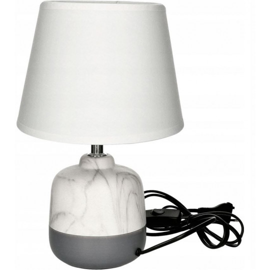 SINOPE table lamp grey and white shade beige E14 Vitalux