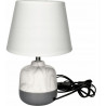 SINOPE table lamp grey and white shade beige E14 Vitalux