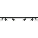 TUBA SIENA-ALU-B/B strip lamp 6xGU10 black PREMIUMLUX