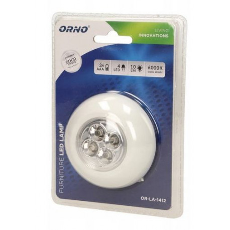 Lampka LED 4 samoprzylepna 3xAAA OR-LA-1412 Orno