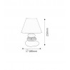 SALEM 4949 white/silver E14 table lamp Rabalux