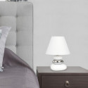 SALEM 4949 white/silver E14 table lamp Rabalux