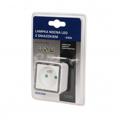 LED plug night light with GN dusk sensor 230V OR-LA-1408 ORNO