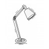 LILY E14 black/silver desk lamp ZEXT