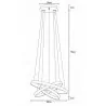 LAYKA-3 LED 60W NW white Zext ceiling lamp