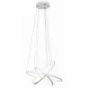 Lampa sufitowa wisząca nowoczesna pierścienie LAYKA-3 LED 60W biała ZEXT