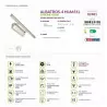 LED bathroom wall lamp ALBATROS-4 HL6651L 4W chrome HOROZ