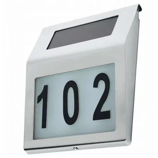 LED house number solar lamp MCE172 IP44 047824 C.E