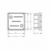 Puszka podtynkowa 76x116x52mm Pp/t 2 11.2 ELEKTRO-PLAST Opatówek