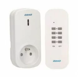 Gniazdo sterowane pilotem bezpiecznikiem 1+1 OR-GB-420 Orno