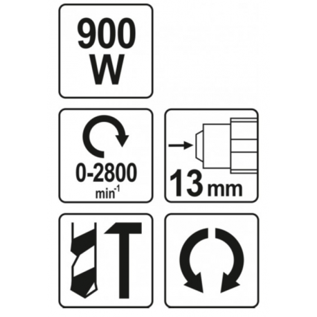Wiertarka udarowa 900W YT-82040 YATO
