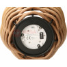 Lampa lampion boho RATTAN BASKET S świeca HK-729-52 MK