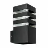 TEKSAS 316165 E27 graphite garden wall lamp by Polux