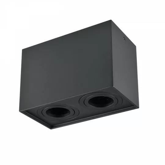 Lampa sufitowa HADAR Q2 czarna 2xGU10 313140 Polux