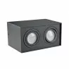 Lampa sufitowa HADAR Q2 czarna 2xGU10 313140 Polux