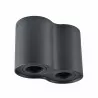 Lampa sufitowa HADAR R2 czarna 2xGU10 313164 Polux