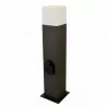 Lampa słupek ogrodowa NEW YORK + gniazdo 230V 44cm 307323 POLUX