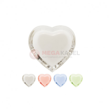 HL992L Heart 3-LED plug-in lamp 0.3W Horoz