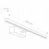 Wall sconce lamp over mirror DEGAS LED CHROM M 6765 12W 230V
