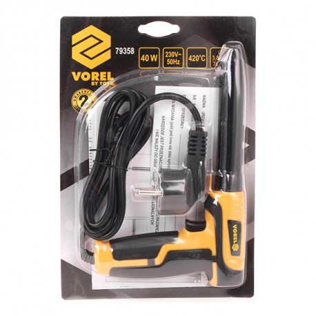 Lutownica pistoletowa 40W z osłoną 420°C 79358 Vorel