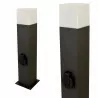NEW YORK garden post lamp + 230V socket 44cm 307323 POLUX