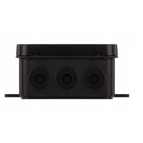 Black flush box 75x75x41 IP54 035-05 ViPlast