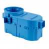 Flush-mounted double box 60mm deep blue SE2x60G 34159203 SIMET