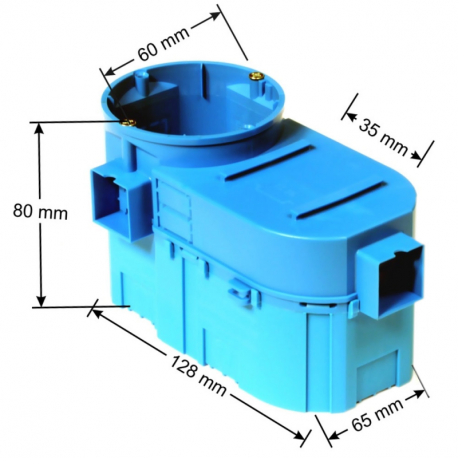 P/T pk fi 60 electronics box SE2x60G blue