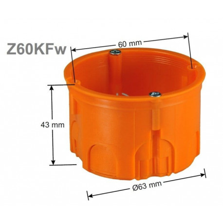 Puszka P/T płytka Fi 60 (PK60) Z60KF / Z60KFw