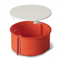 Round orange 80mm flush box PO-80 No. 0209 Elektro-plast
