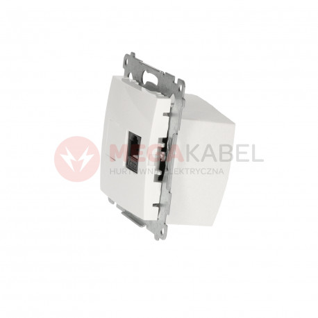 Simon54 Single RJ12 telephone socket DT1.01/11 white