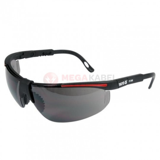 Safety glasses gray frames black YT-7368 YATO