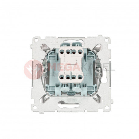 Simon54 Single three-position (1-0-2) blind switch DZW1K.01/11 white