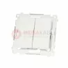 Simon54 double NO pushbutton DP2.01/11 white