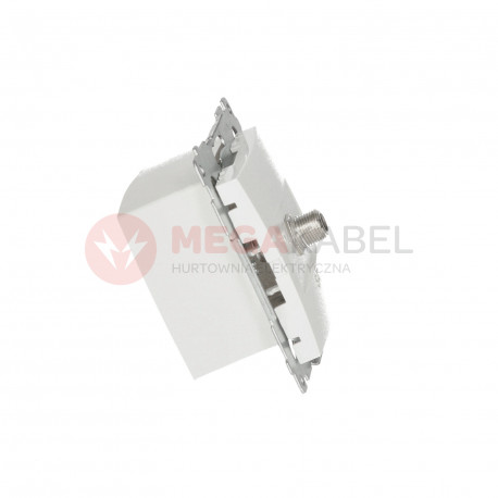 Simon54 Gniazdo antenowe typu „F” pojedyncze DASF1.01/11 biały