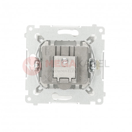 Simon54 R-TV-SAT pass-through antenna outlet DASP.01/11 white