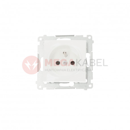 Simon54 Single grounded plug socket DGZ1Z.01/11 white