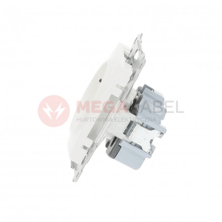 Simon54 Single grounded plug socket DGZ1Z.01/11 white