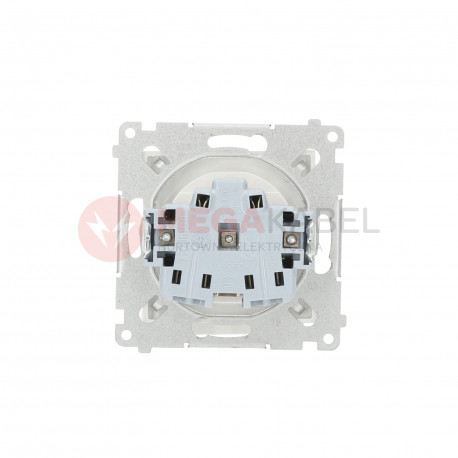 Simon54 Single grounded plug socket DGZ1Z.01/11 white